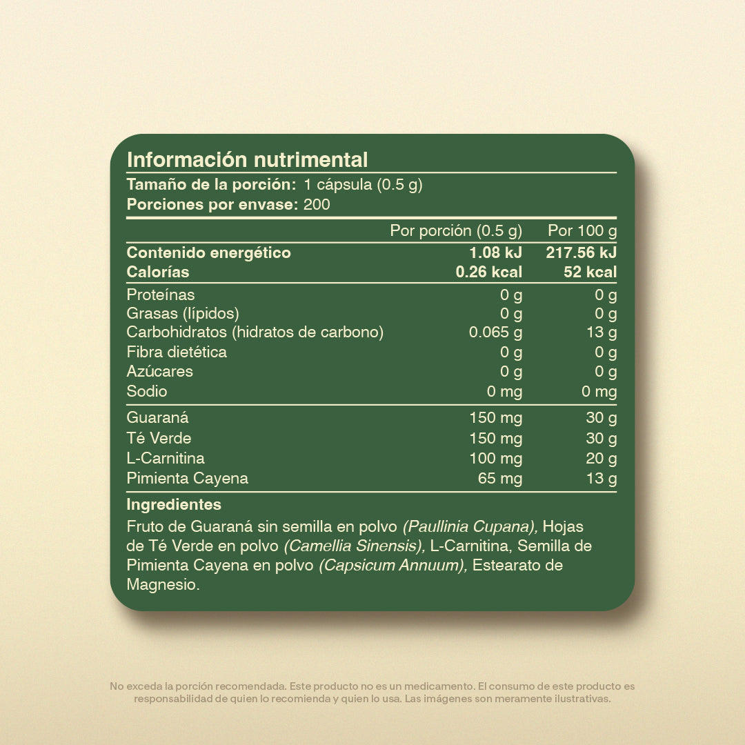 L-Carnitina | 200 Cápsulas – Quema Grasa y Energía