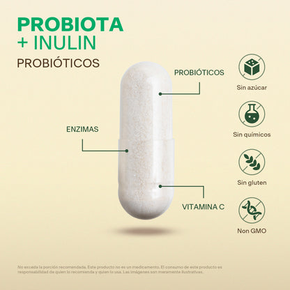 Probioticos, Inulina en Cápsulas