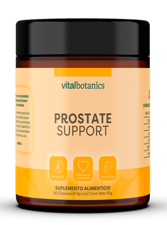 PROSTATE SUPPORT | Resveratrol + Semillas de Calabaza + Curcuma + Vitamina D3 +Equinacea + Granada + Selenio