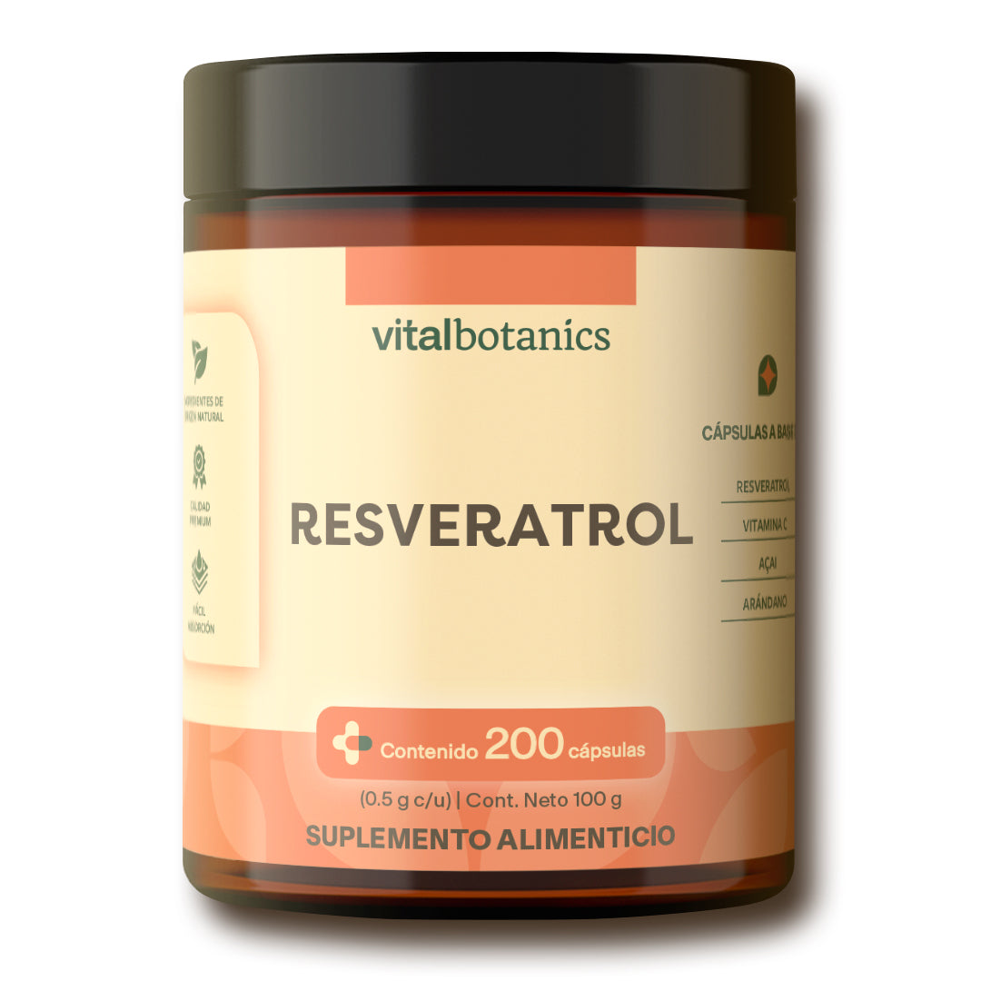 RESVERATROL | Arándano, Açaí y Vitamina C – 200 Cápsulas Antioxidante