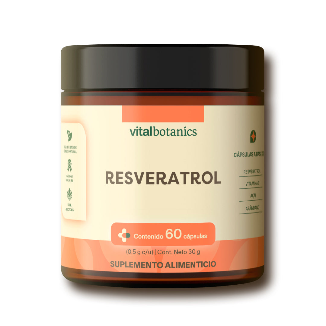 Resveratrol + Acai (60 cápsulas) - VitalBotanics