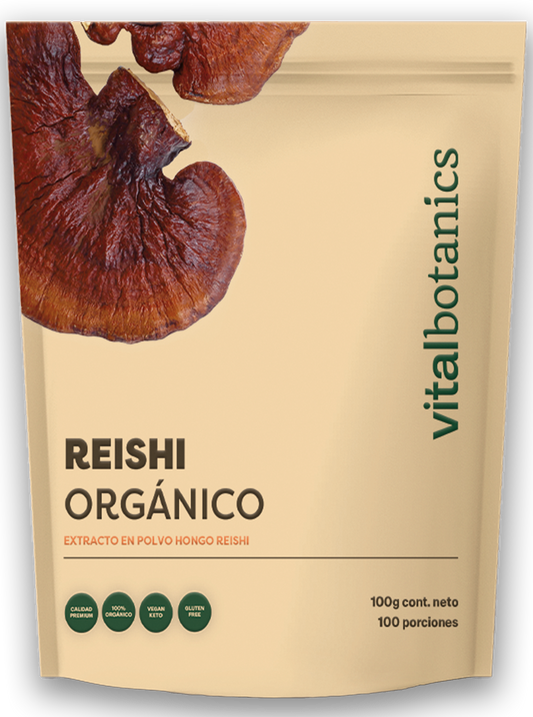 Extracto Puro de Hongo Reishi en polvo Organico