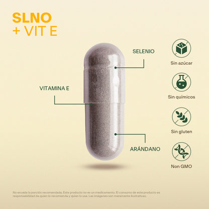 Selenio + Vitamina E Vitalbotanics – 60 cápsulas de triple fórmula antioxidante