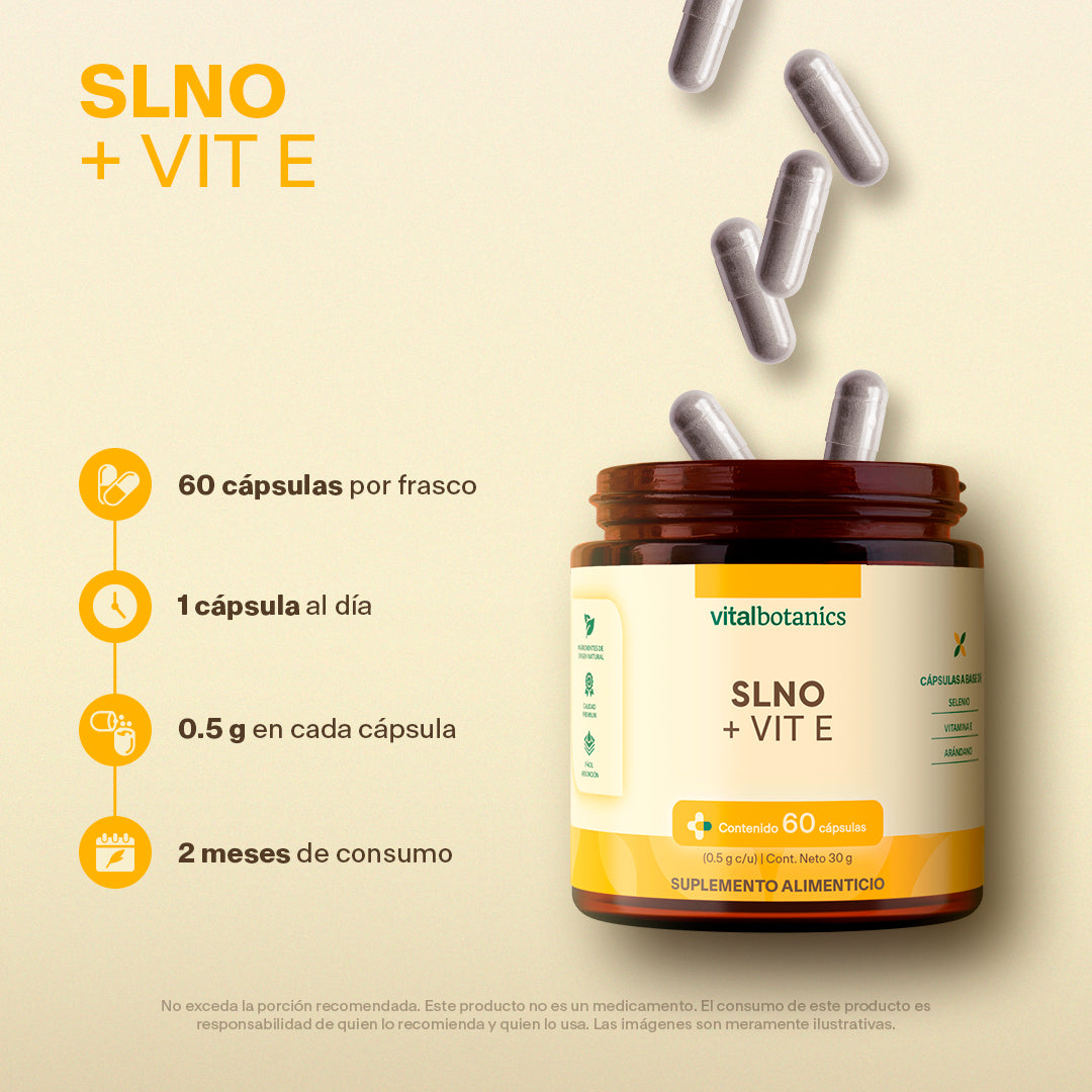 Selenio, Vitamina E en Cápsulas - VitalBotanics