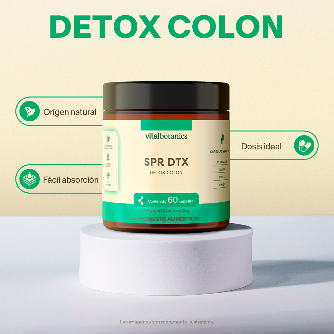 Ingredientes de origen natural Vitalbotanics – Linaza, Ciruela, Probióticos y Papaya