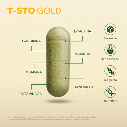 T-STO GOLD – Suplemento Natural para Hombre