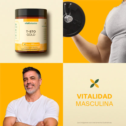 T-STO GOLD – Suplemento Natural para Hombre