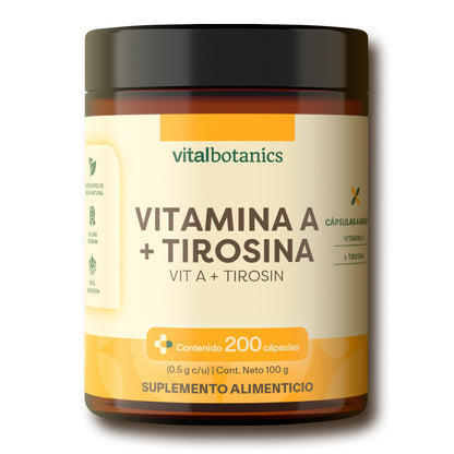 Vitamina A, Tirosina en Cápsulas