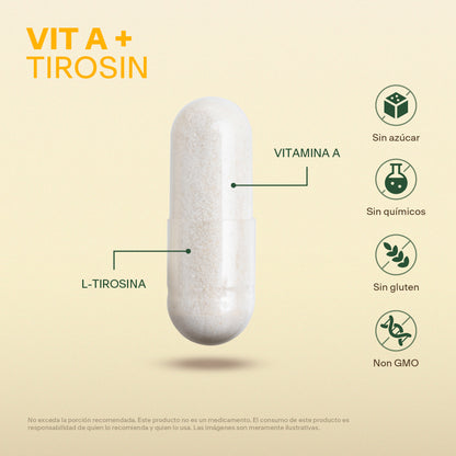 Vitamina A, Tirosina en Cápsulas