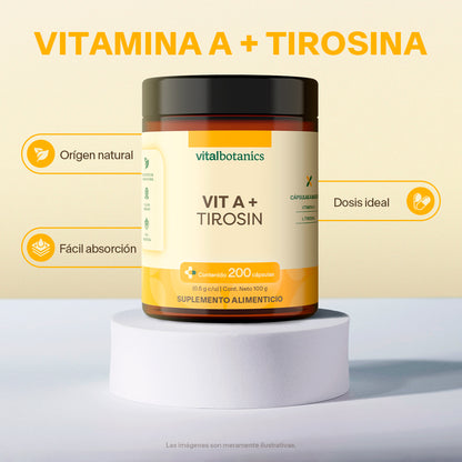Vitamina A, Tirosina en Cápsulas