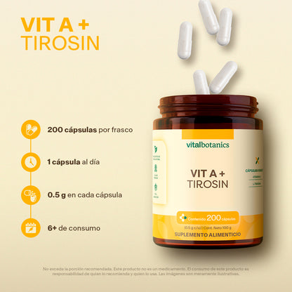 Vitamina A, Tirosina en Cápsulas