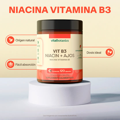 Niacina, Vitamina B3 en Cápsulas