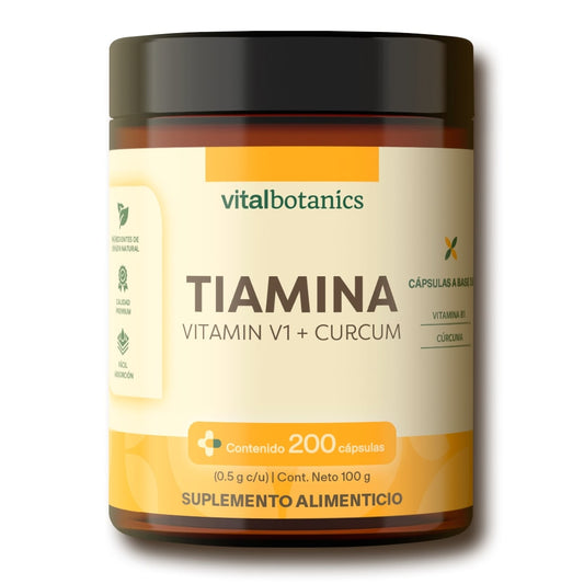 Vitamina B1, Cúrcuma en Cápsulas