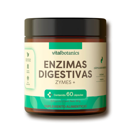 Papaya, Bromelina, Pancreatina, Lipasa y Papaína en cápsulas Vitalbotanics – 60 piezas