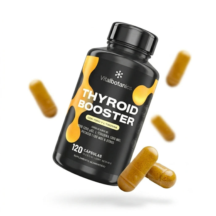 Thyroid Booster | Yodo, Selenio y L-Tirosina en Cápsulas